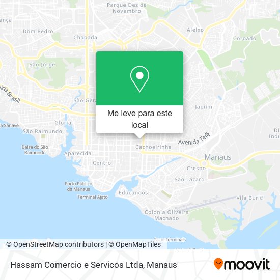 Hassam Comercio e Servicos Ltda mapa