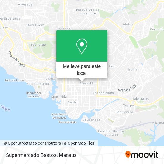 Supermercado Bastos mapa