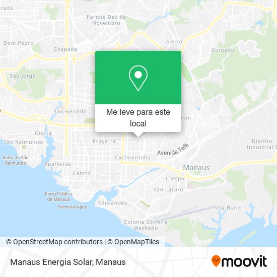 Manaus Energia Solar mapa
