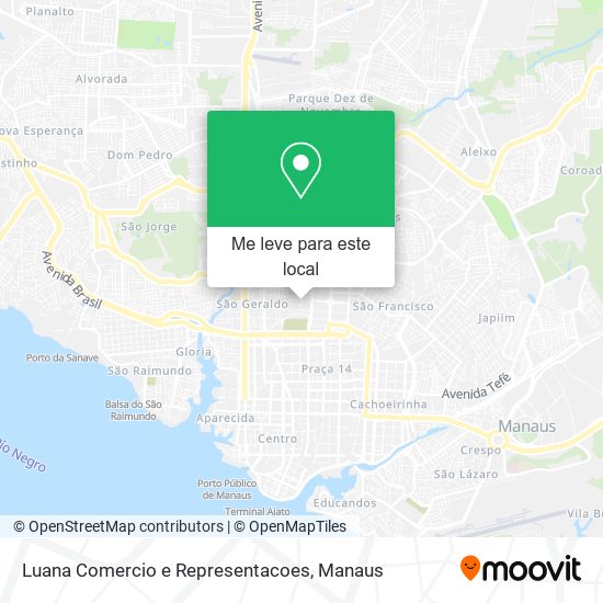 Luana Comercio e Representacoes mapa