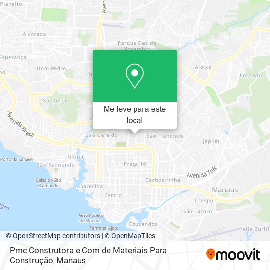 Pmc Construtora e Com de Materiais Para Construção mapa