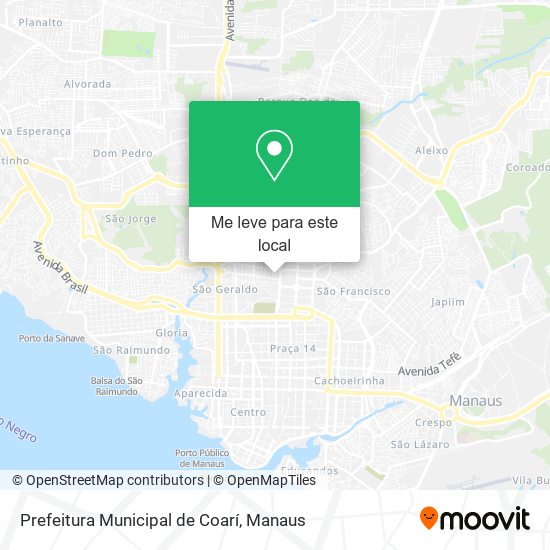 Prefeitura Municipal de Coarí mapa