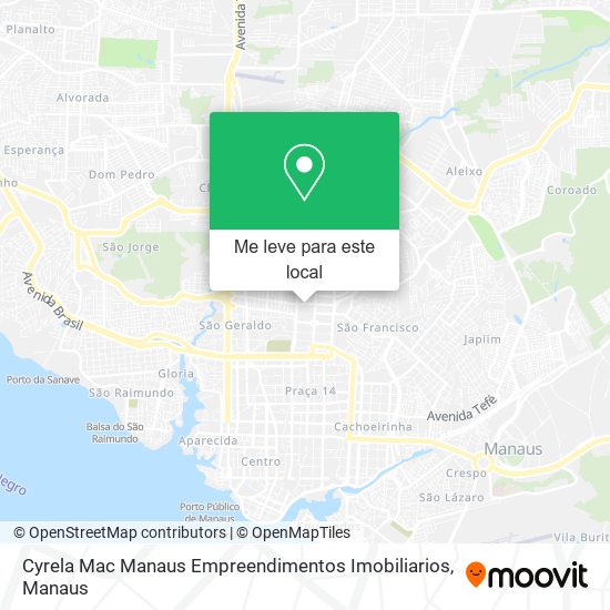 Cyrela Mac Manaus Empreendimentos Imobiliarios mapa