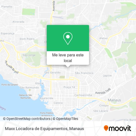 Maxx Locadora de Equipamentos mapa