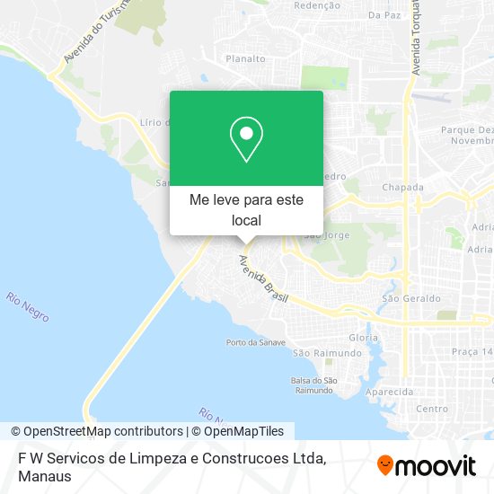 F W Servicos de Limpeza e Construcoes Ltda mapa