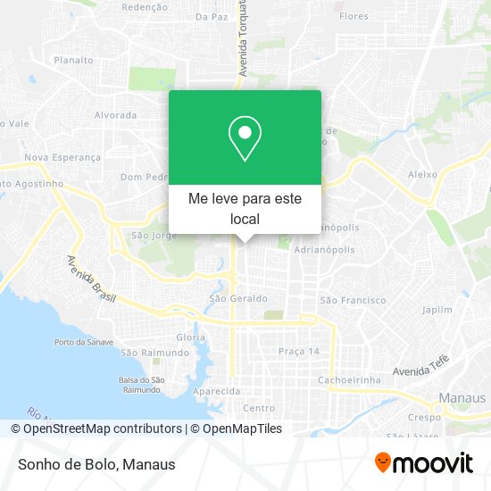 Sonho de Bolo mapa