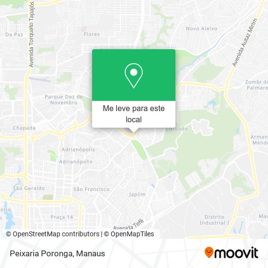 Peixaria Poronga mapa
