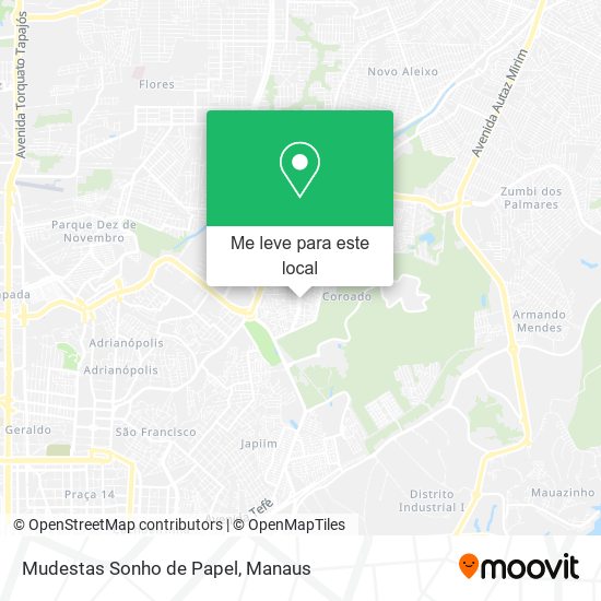 Mudestas Sonho de Papel mapa