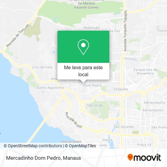 Mercadinho Dom Pedro mapa