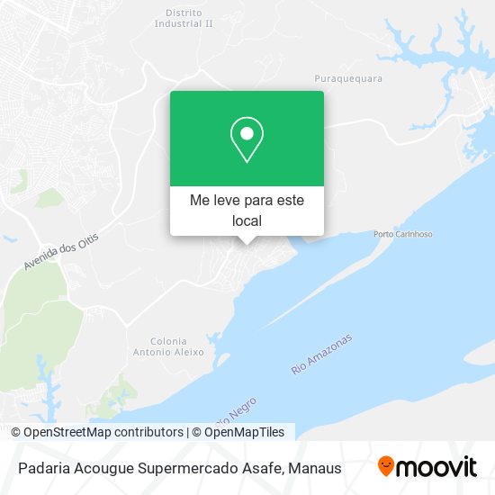 Padaria Acougue Supermercado Asafe mapa