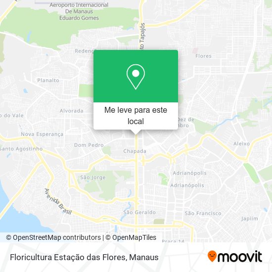 Floricultura Estação das Flores mapa