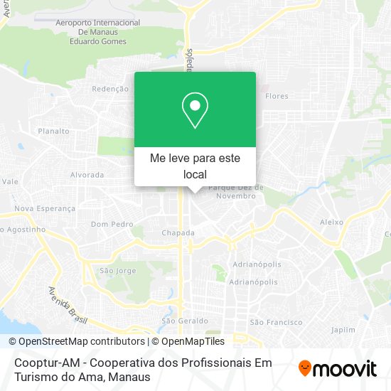 Cooptur-AM - Cooperativa dos Profissionais Em Turismo do Ama mapa
