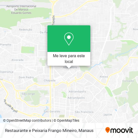 Restaurante e Peixaria Frango Mineiro mapa