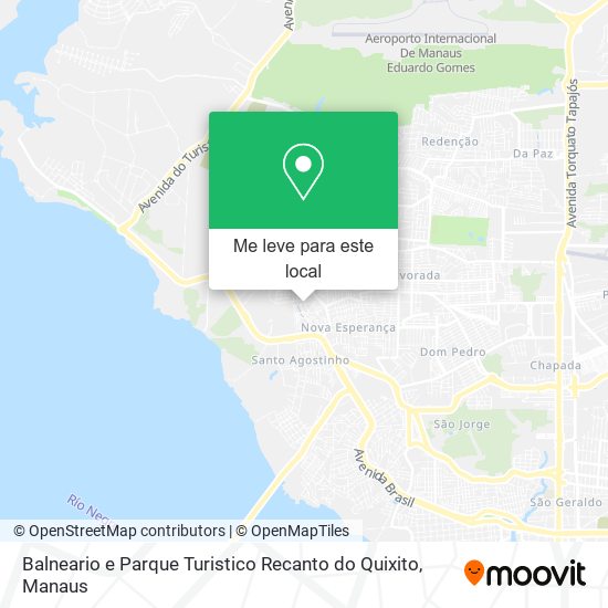 Balneario e Parque Turistico Recanto do Quixito mapa