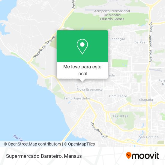 Supermercado Barateiro mapa