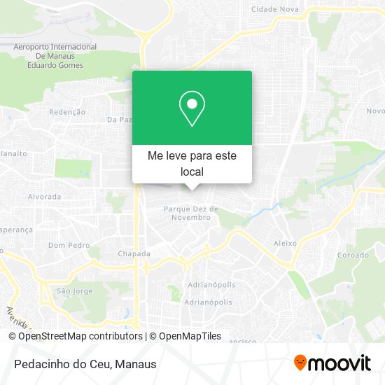 Pedacinho do Ceu mapa