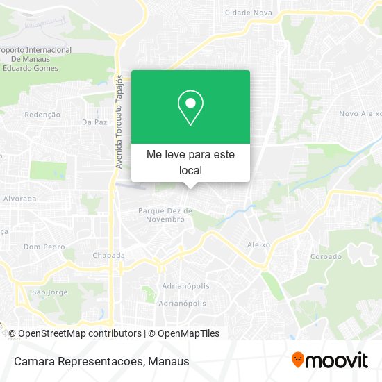 Camara Representacoes mapa
