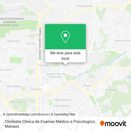 Clinileste Clinica de Exames Medico e Psicologico mapa