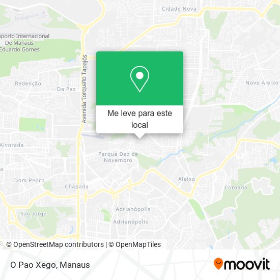 O Pao Xego mapa