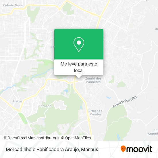 Mercadinho e Panificadora Araujo mapa