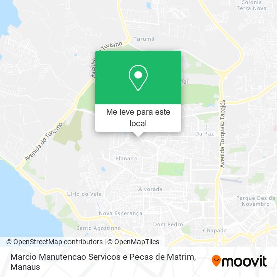 Marcio Manutencao Servicos e Pecas de Matrim mapa