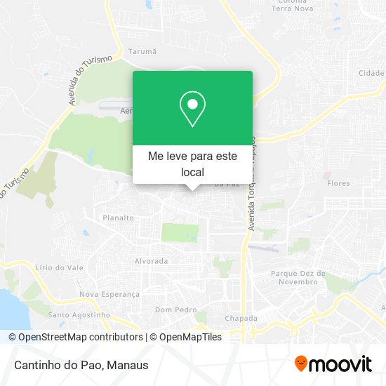 Cantinho do Pao mapa