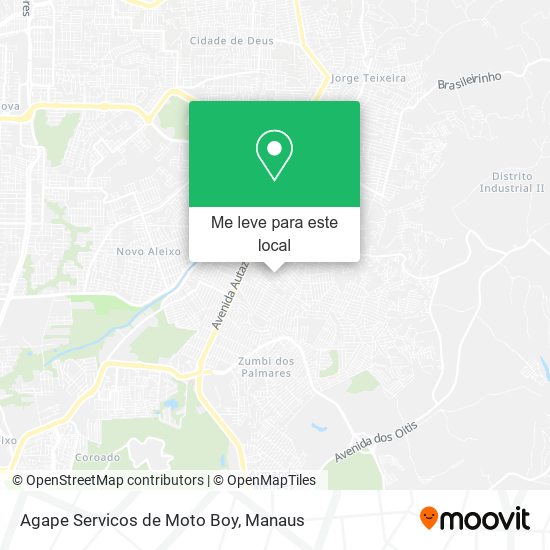 Agape Servicos de Moto Boy mapa