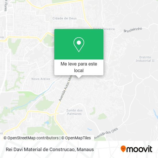 Rei Davi Material de Construcao mapa