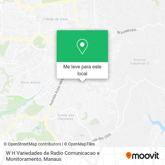 W H Variedades de Radio Comunicacao e Monitoramento mapa