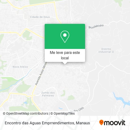 Encontro das Aguas Emprrendimentos mapa
