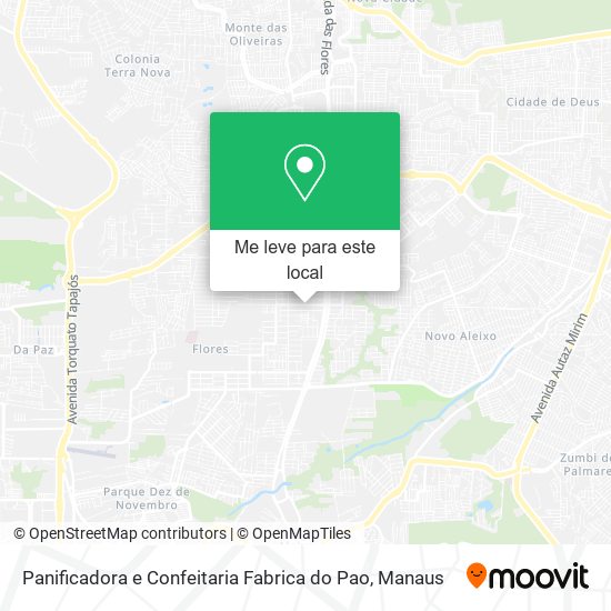 Panificadora e Confeitaria Fabrica do Pao mapa