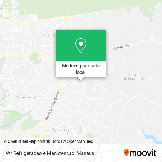 Wr Refrigeracao e Manutencao mapa