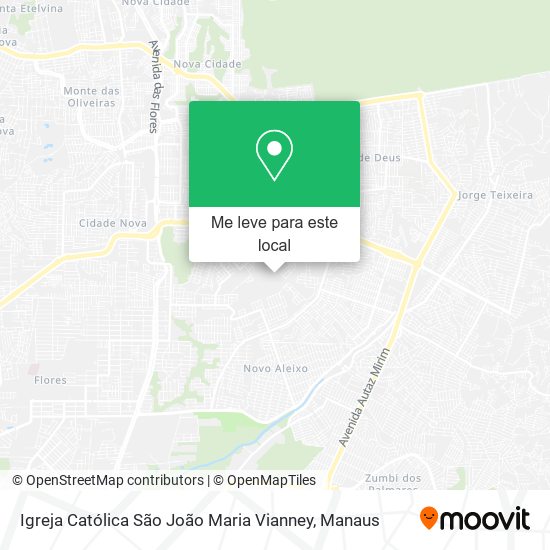 Igreja Católica São João Maria Vianney mapa