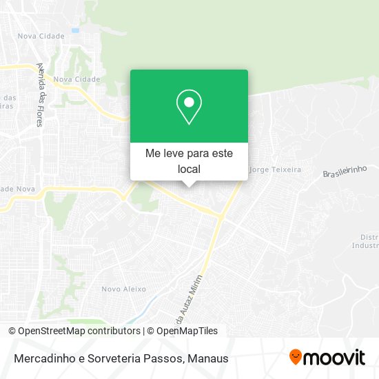 Mercadinho e Sorveteria Passos mapa
