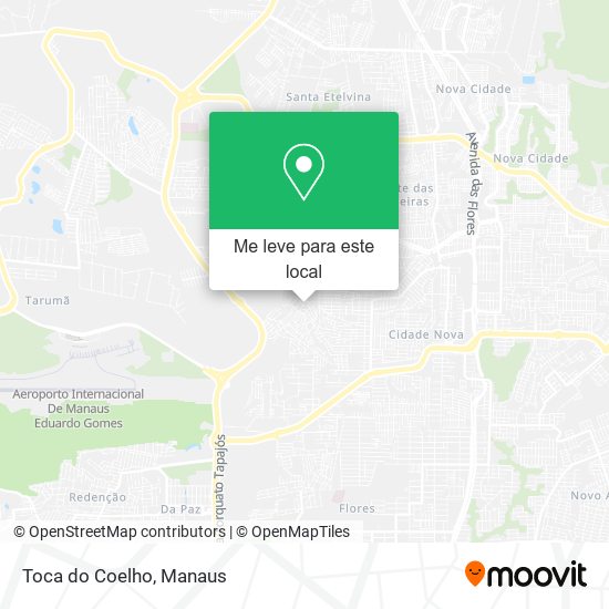 Toca do Coelho mapa