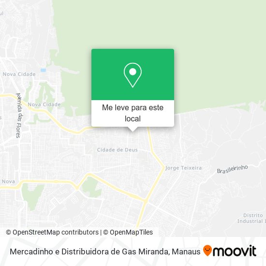 Mercadinho e Distribuidora de Gas Miranda mapa