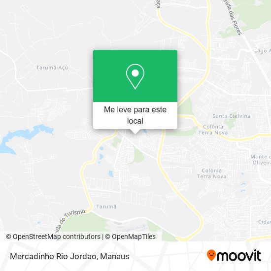 Mercadinho Rio Jordao mapa