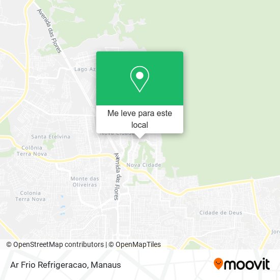 Ar Frio Refrigeracao mapa