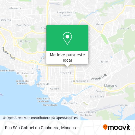 Rua São Gabriel da Cachoeira mapa