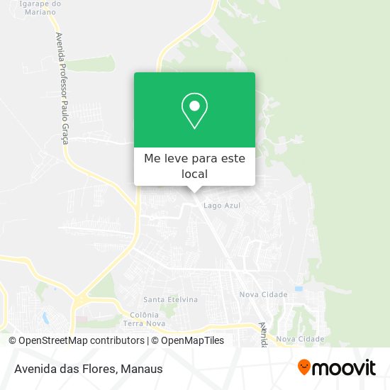 Avenida das Flores mapa