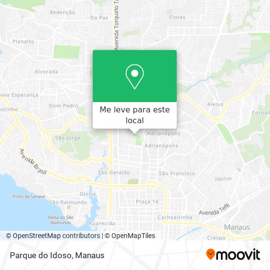 Parque do Idoso mapa