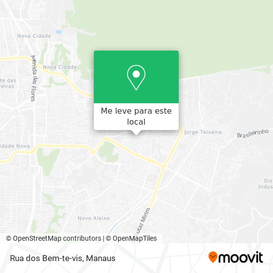 Rua dos Bem-te-vis mapa