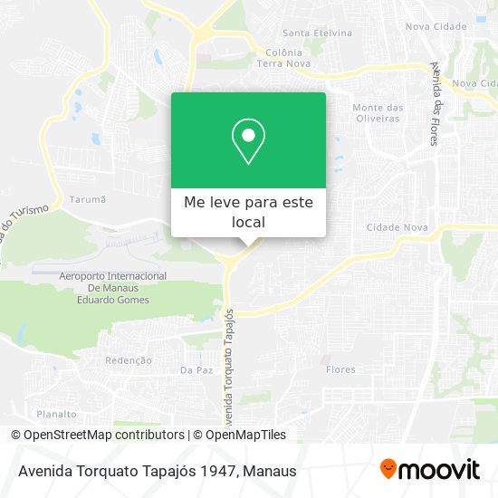Avenida Torquato Tapajós 1947 mapa