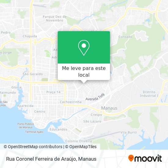 Rua Coronel Ferreira de Araújo mapa