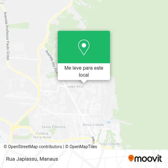 Rua Japiassu mapa