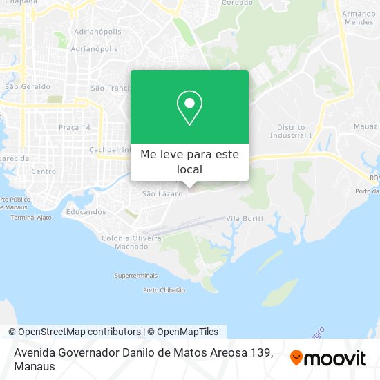 Avenida Governador Danilo de Matos Areosa 139 mapa