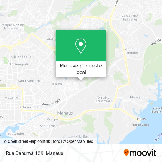 Rua Canumã 129 mapa