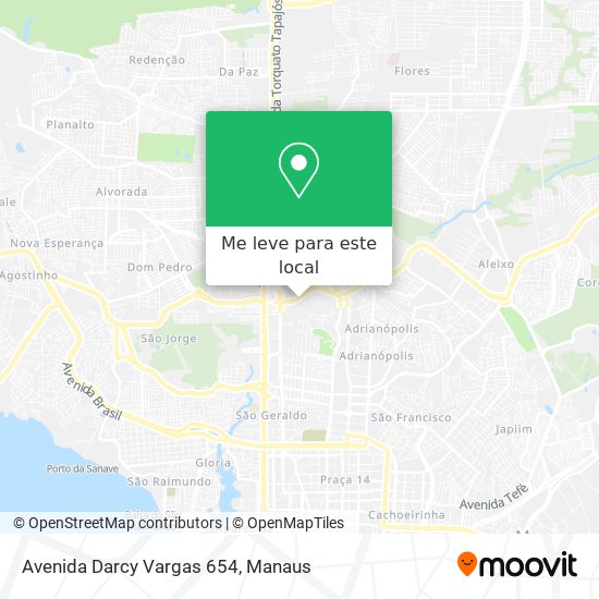 Avenida Darcy Vargas 654 mapa