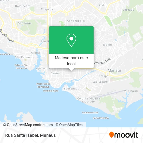 Rua Santa Isabel mapa