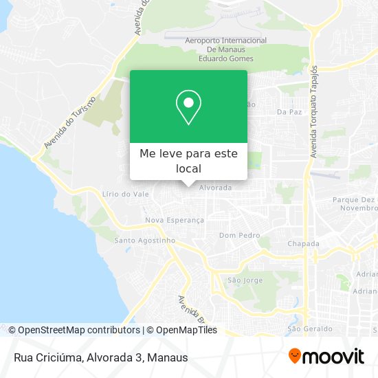 Rua Criciúma, Alvorada 3 mapa